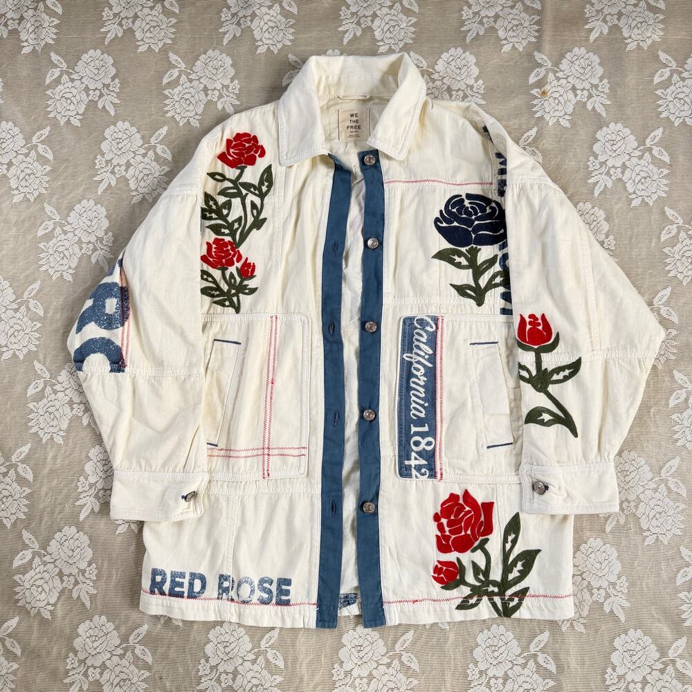 Free People We The Free Santa Barbara Rose Chore Jacket XS